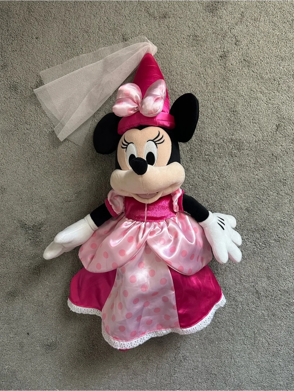 Disney Princess Minnie Mouse Stuffie Pink Princess Plush